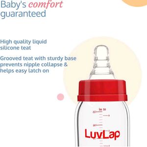 LuvLap Essential Glass Feeding Bottle