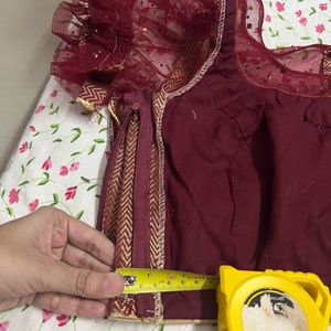 Maroon Designer/ Master Stiching Blouse