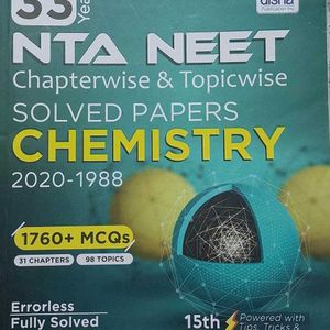 NTA NEET 33 YEARS CHEMISTRY TOPICWISE MCQ BOOK