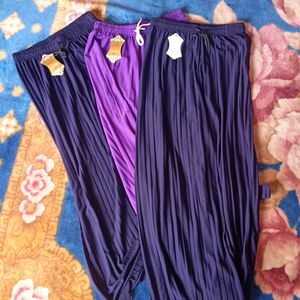 🌸 Womens Daily Wear Palazzo Pants Set Of 3🌸