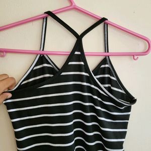 Black And White Striped Tank Top