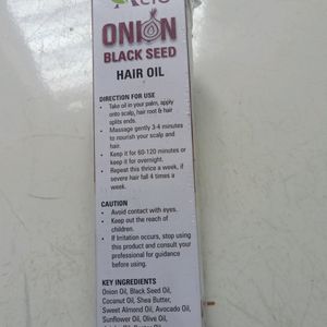 Onion Black Seed Hair Oil