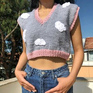 Crochet Cloudy Vest ♡