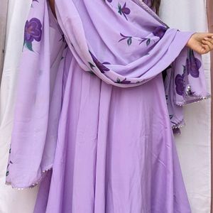 Lavender Kurta Set