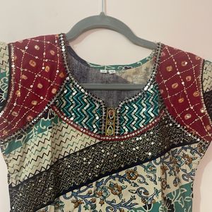 Jaipuri sequence Kurta