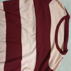 bodycon peach and wine top for xl(NEW PRICE!!!)