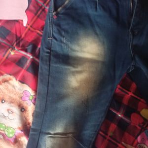 Light Damage Jeans For Boys