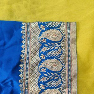 Blue & pink Festive Readymade Blouse  combo Of 2