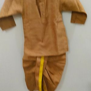 Tan Colour Kurta Pajama For Baby Boy