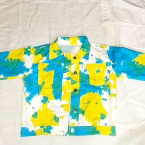 Baesd Tie&Dye Denim Jacket💛💙✨