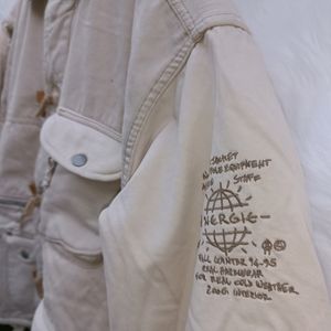 Sherpa off white heavy duty jacket