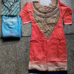 2 Kurta Set 1 Free For Craft