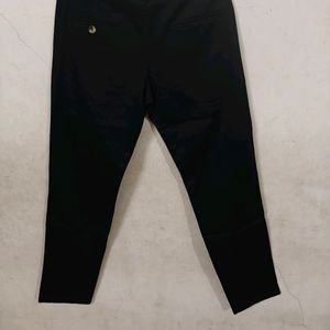 Good Condition Black Cotton Chinos - 34 W