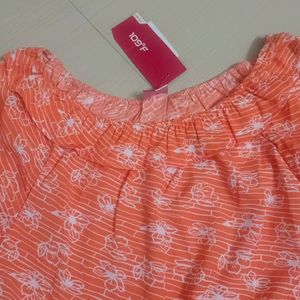 Peach Branded Top