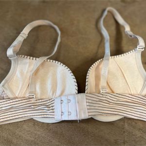 Women Soft Stripes Paded Bra