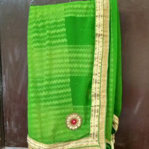 Fancy Saree With Stitched Blouse