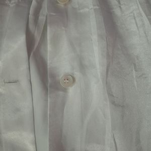 A Satin Off white Shirt