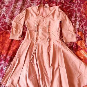 Peach Colour Frock