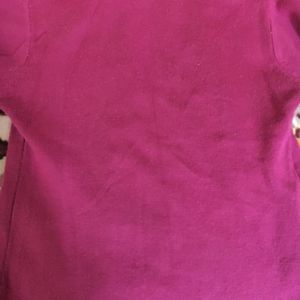 Women Pink Sweater With Front Zip