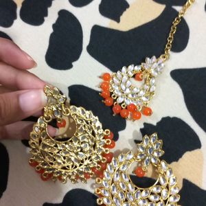 Earrings With Mangtika