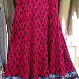 Price Dropped -Anarkali Kurti Solid Cotton