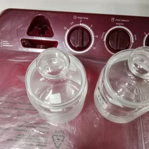 Jar Bottle Glass Combo(2 Piece)