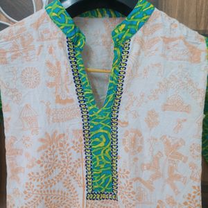 Multicolored Cotton Kurti