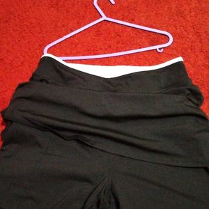 Black Skirt With Inbuilt shorts Strechebale Fabric