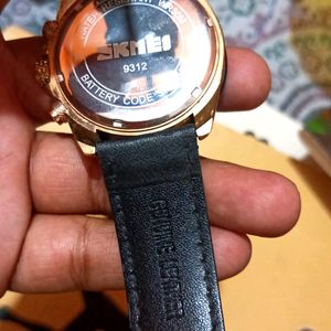 Skmei Watch With Original Leather Strap