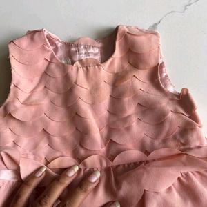 New Peach Party Wear Dress