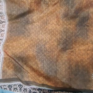 Brown Saree