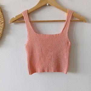 Aesthetic Imported Crochet Sunflower Crop Top