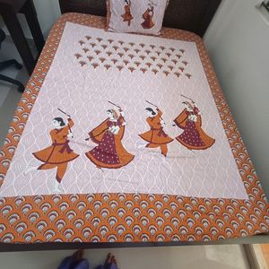 Cotton Double Bedsheet For Queen Size BED.