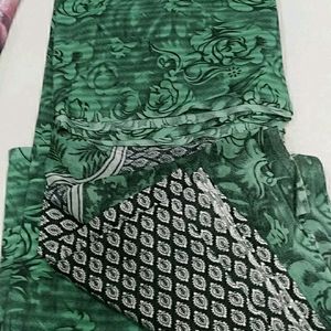 Unstitched Dress Material Of Top, Bottom & Dupatta