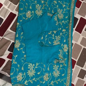 Blue Wedding Saree