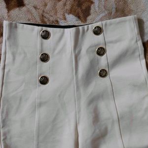 Fancy Cream Trouser For Girls