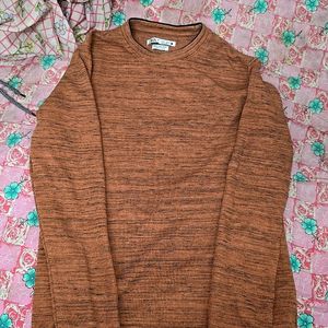 Zara Rust Colour Full Sleeve T-shirt