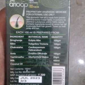 Unused GODREJ ANOOP Anti Hair-Fall Oil