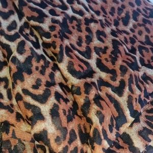 Animal Print Saree