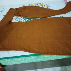 Brown Kurta Pant Set Size S