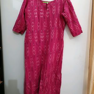 Ikkat Cotton Kurta