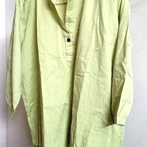 Green Plain Blouse/Top