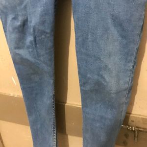 Blue Ankel Length Jeans 28 Size