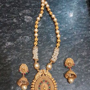 Peacock Design Maharastrian Jewellery Set