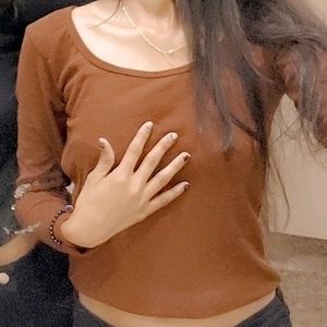 Crop Brown Top