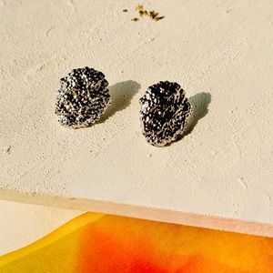 Moonbusrt Pyrite Statement Stud