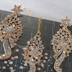 Golden Plated Jwellery Full Neckless Set