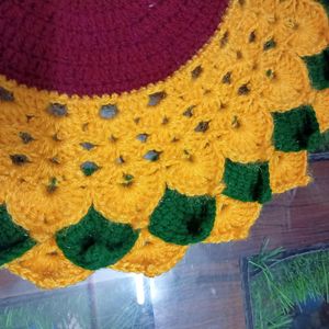 Crochet Sunflower Tabel Mat 🌼