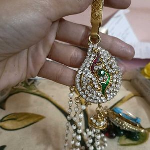 Kamarbandh & Saree Pin + Necklace Combo