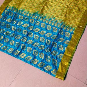 Maggam Work Pure Mysore Silk Saree